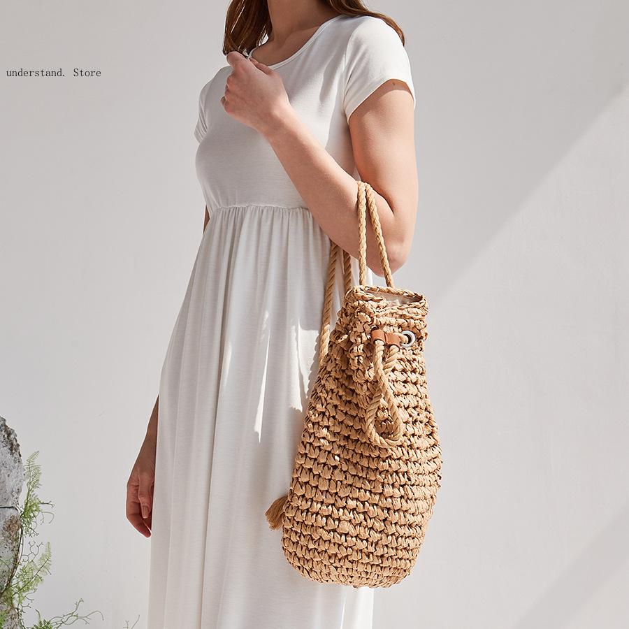 Sacs à bandoulière de plage à  - Women'S Raffia Bags avis et prix