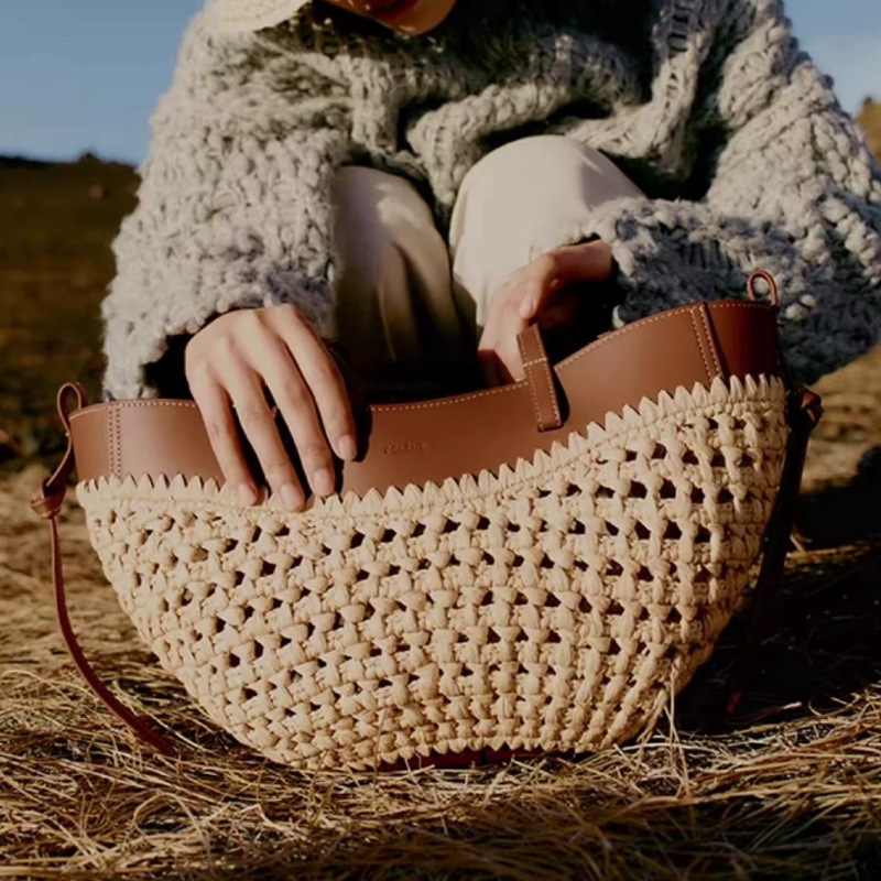Sac fourre-tout léger en raphi - Women'S Raffia Bags avis et prix