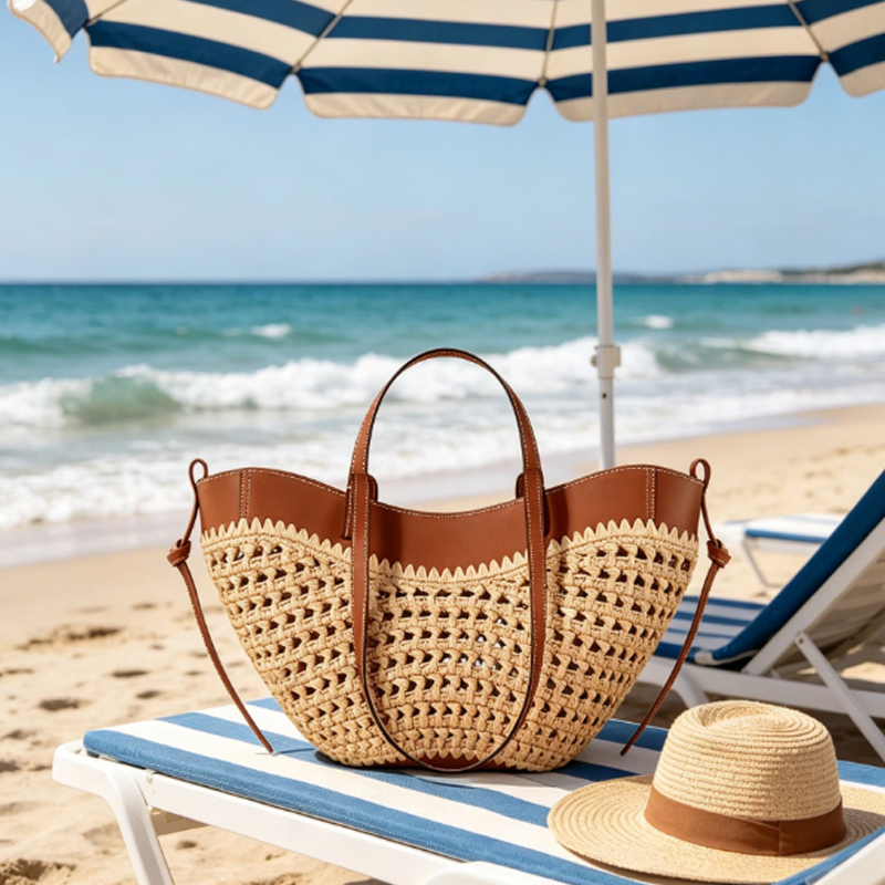 Sac fourre-tout léger en raphi - Women'S Raffia Bags avis et prix